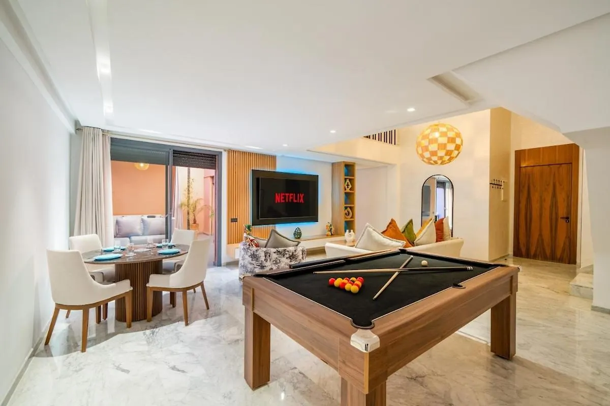 Incredible&New-Jacuzzi-Billard-Parking-Optic Fiber Appartement Marrakesh 0*,